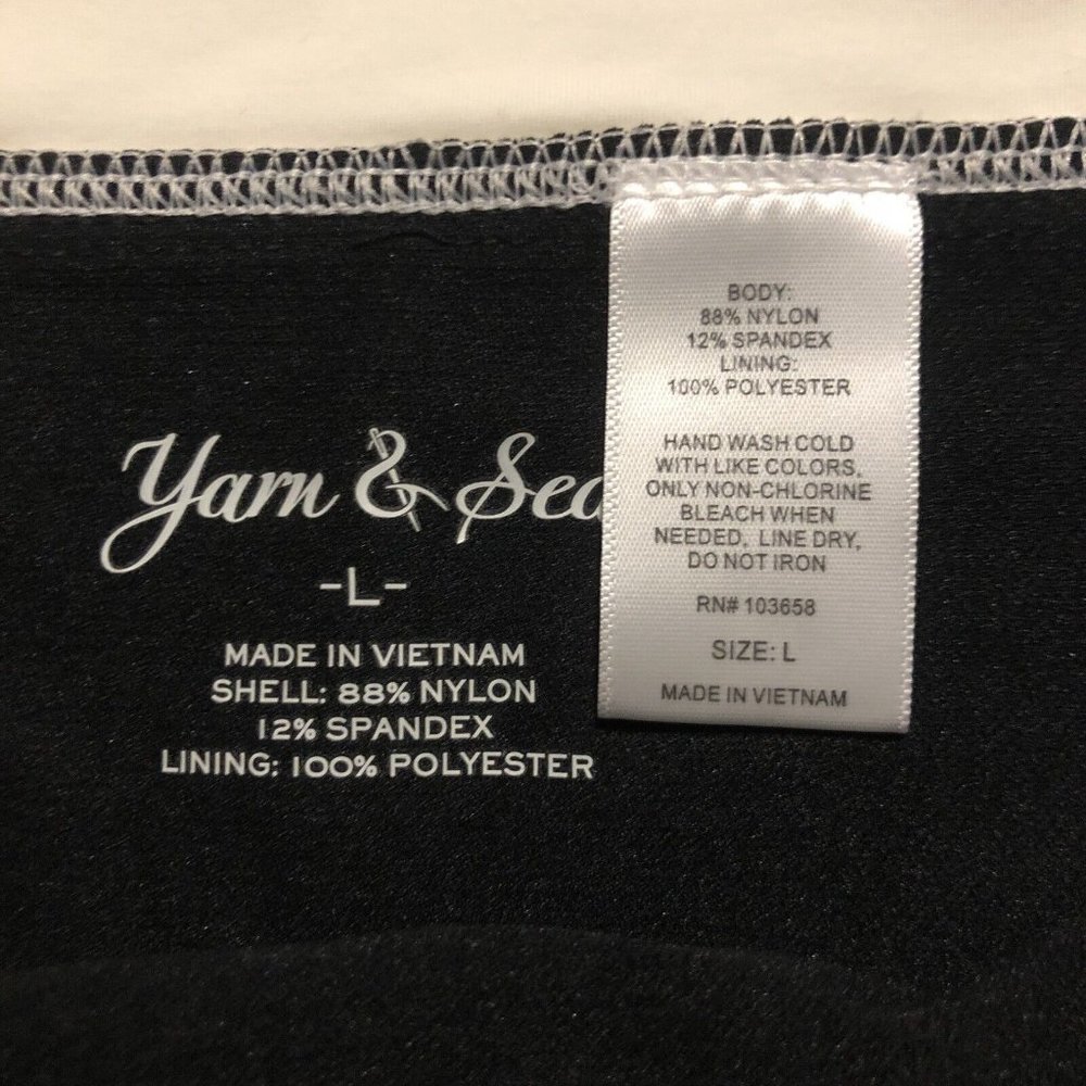 Yarn & Sea black white swim bottom size large L new - Picture 6 of 8